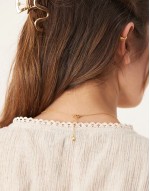 charm cluster necklace in 18k gold plated
