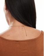 14k gold plated necklace with Scorpio zodiac and faux pearl disk design with gift bag