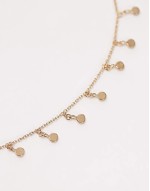 18ct gold vermeil disc charm bracelet