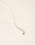 liquified pendant necklace in silver