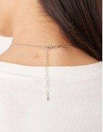 liquified pendant necklace in silver