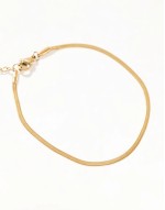 Z stainless steel gold plated omega bracelet in gold