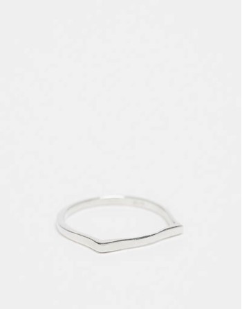 plain band ring in sterling silver