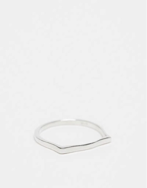 plain band ring in sterling silver