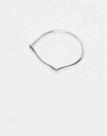 plain band ring in sterling silver