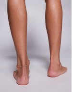 popoffaith cross charm anklet in gold
