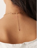 heart and coastal multicharm  necklace in gold